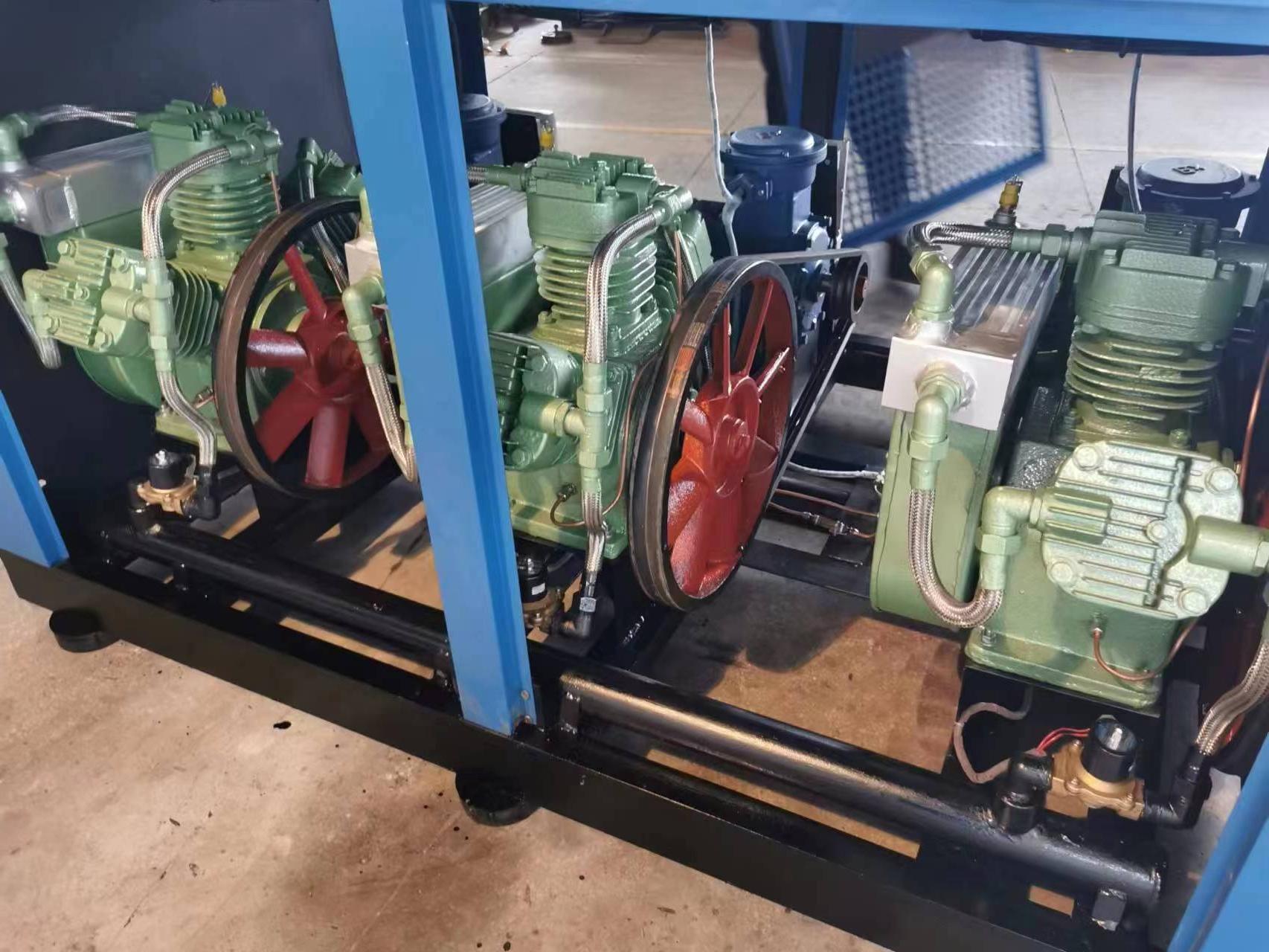 All oil free air compressor double unit multi unit